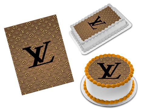 louis vuitton cake bag|Louis Vuitton icing sheet.